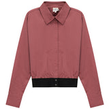 Cropped Cotton Belt Blouse