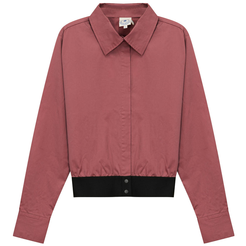Cropped Cotton Belt Blouse
