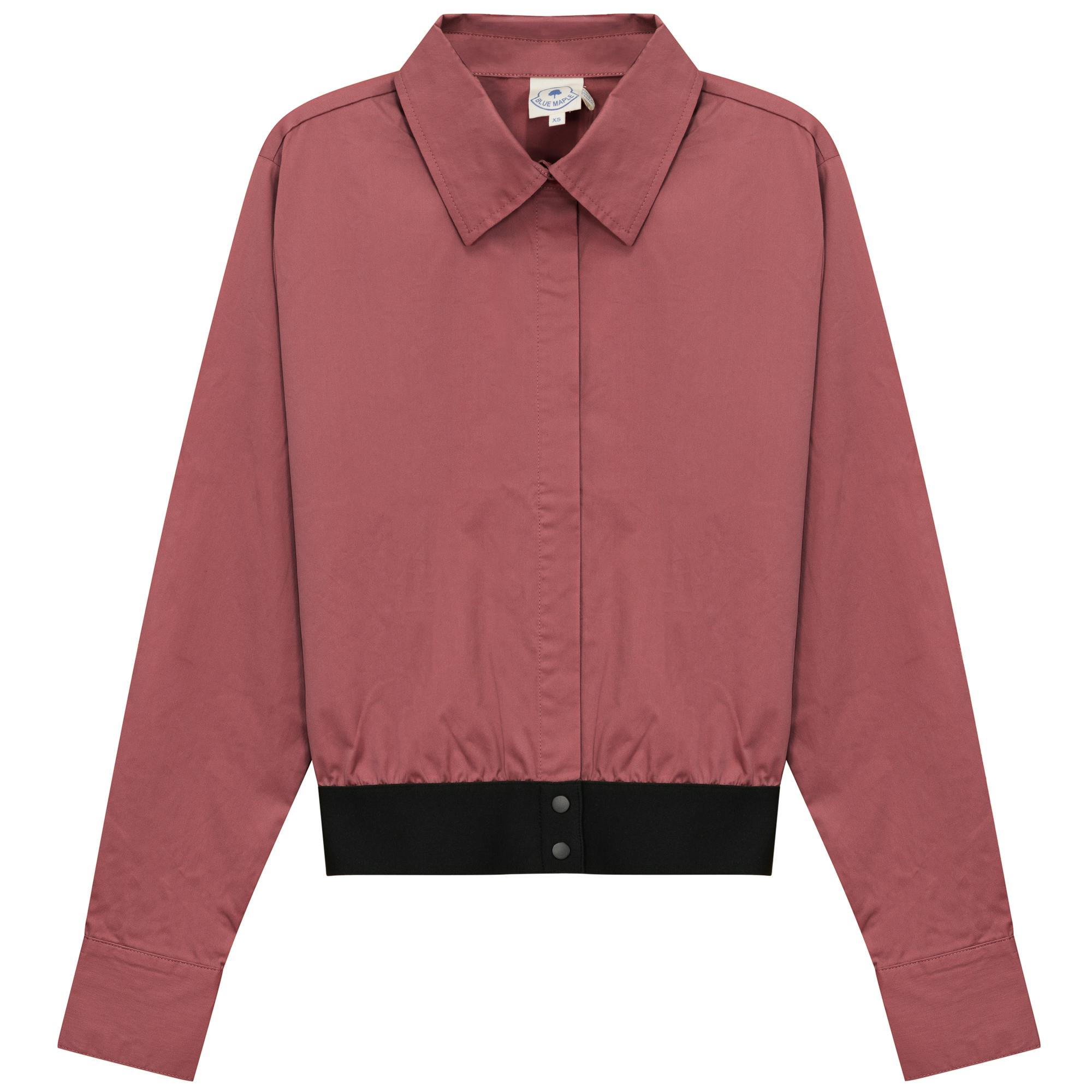 Cropped Cotton Belt Blouse