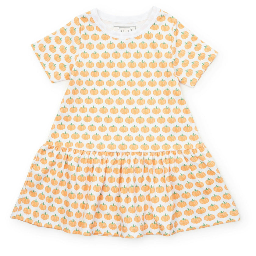 Lottie Girls' Dress - Harvest Pumpkin
