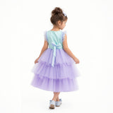 Lilac Dream Tiered Tulle Birthday Dress for Girls