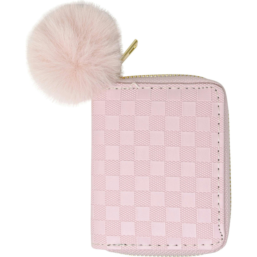 Checker Canvas Full Zip 2-Fold Wallet