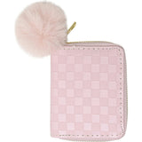 Checker Canvas Full Zip 2-Fold Wallet