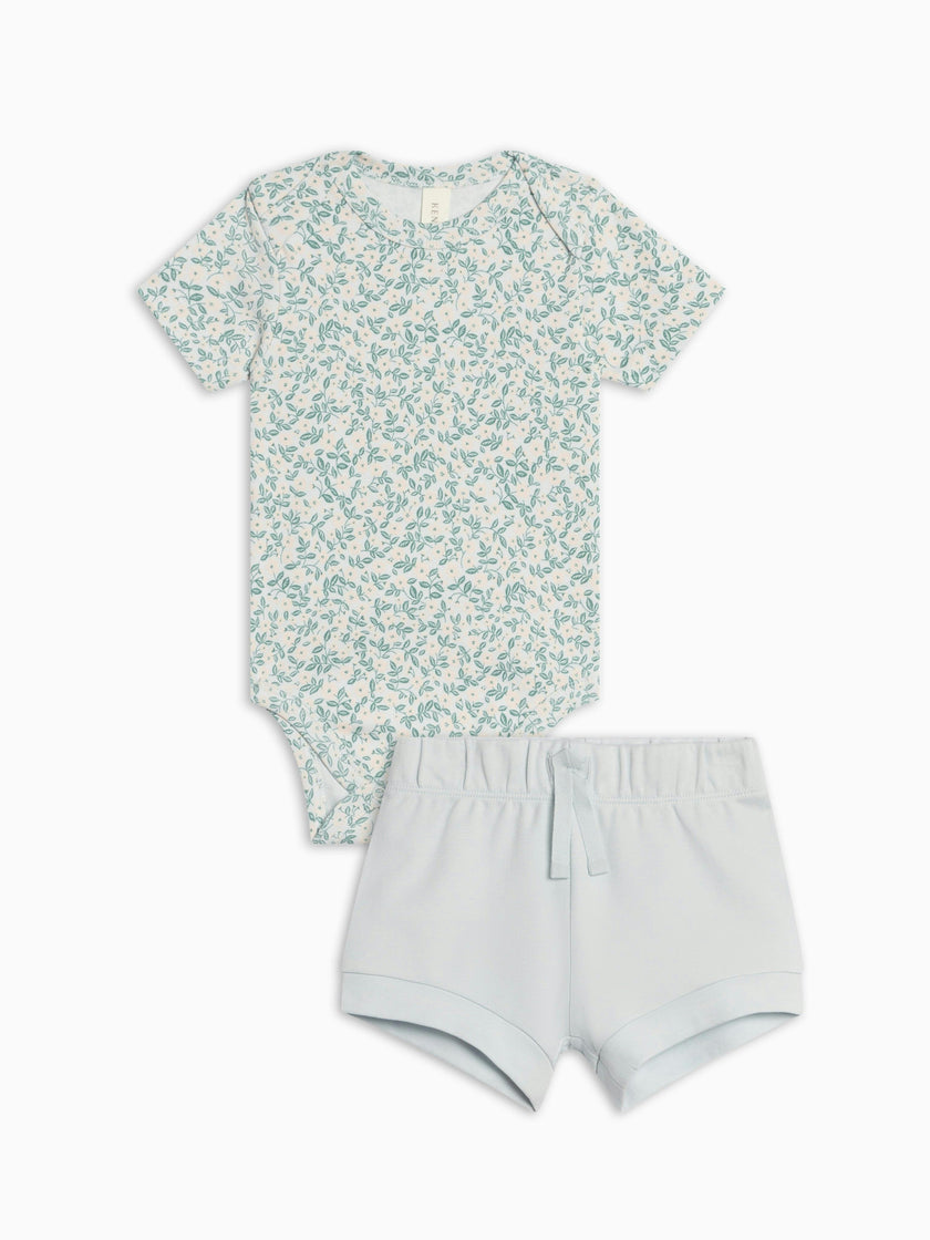 Organic Girl Bodysuit Set