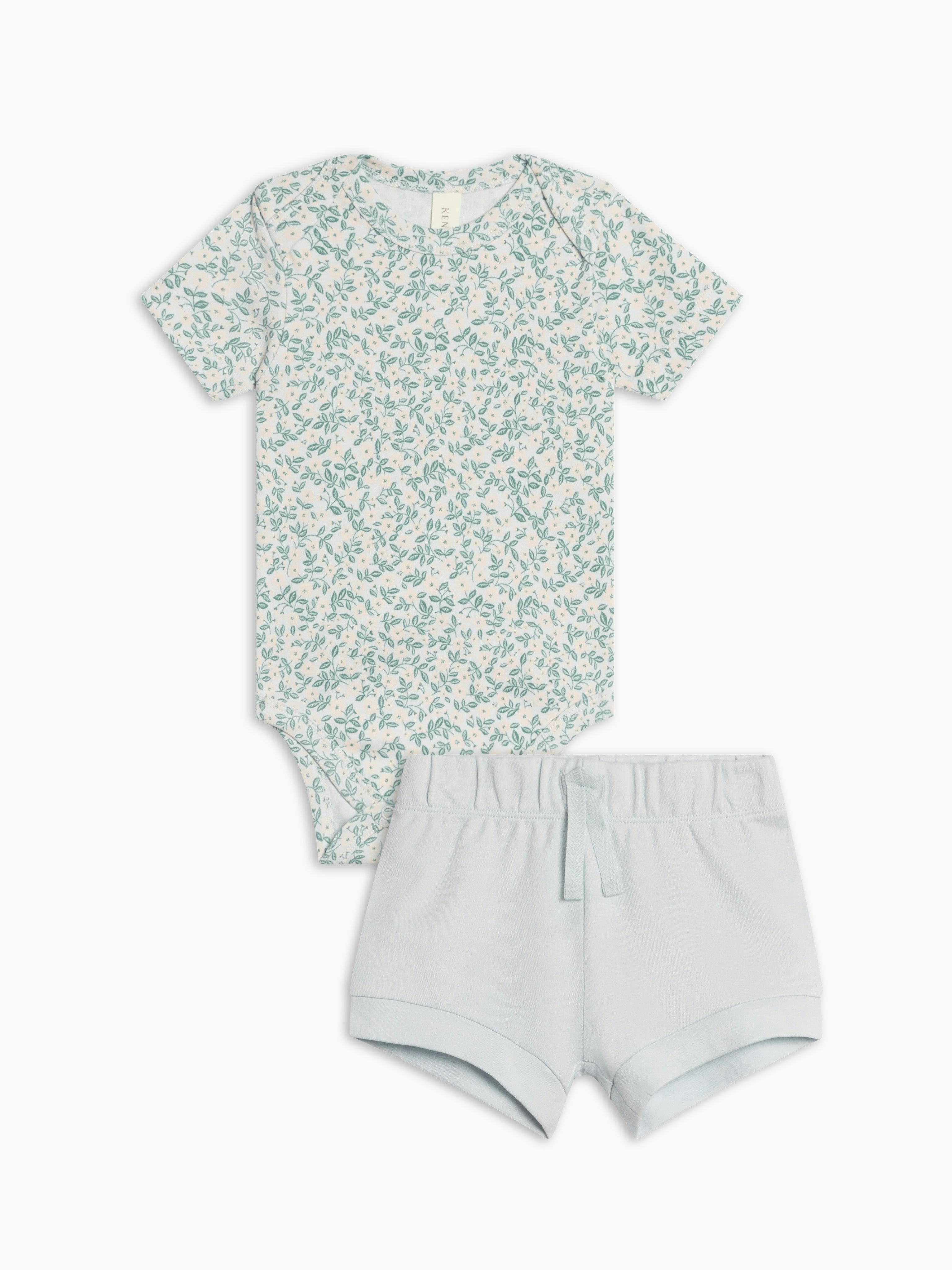 Organic Girl Bodysuit Set