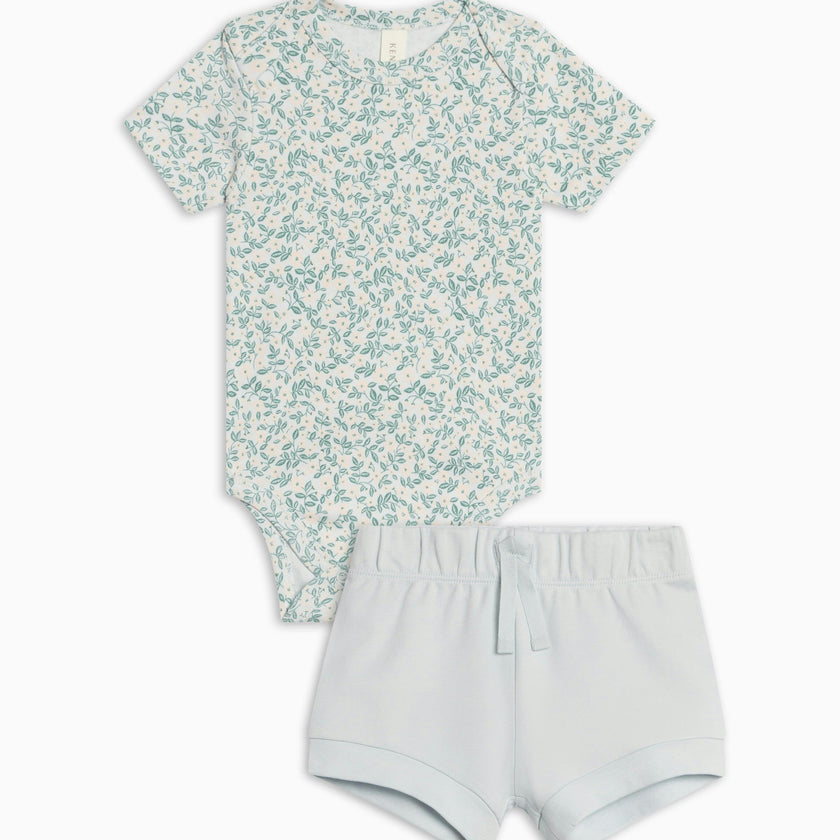 Organic Girl Bodysuit Set