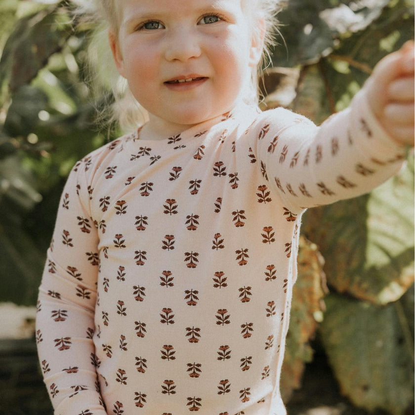 Modal Pajama Set in Wild Rose