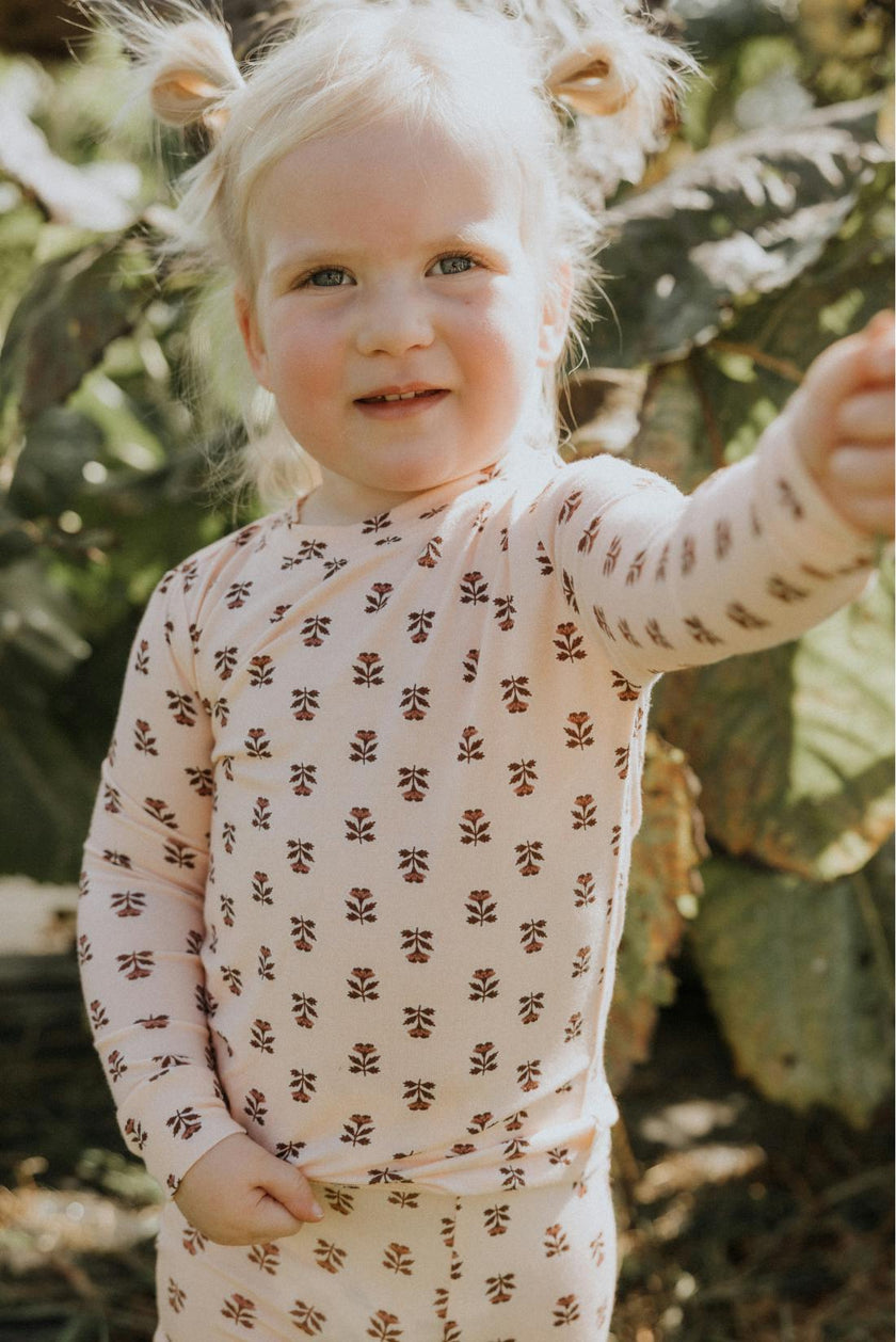 Modal Pajama Set in Wild Rose
