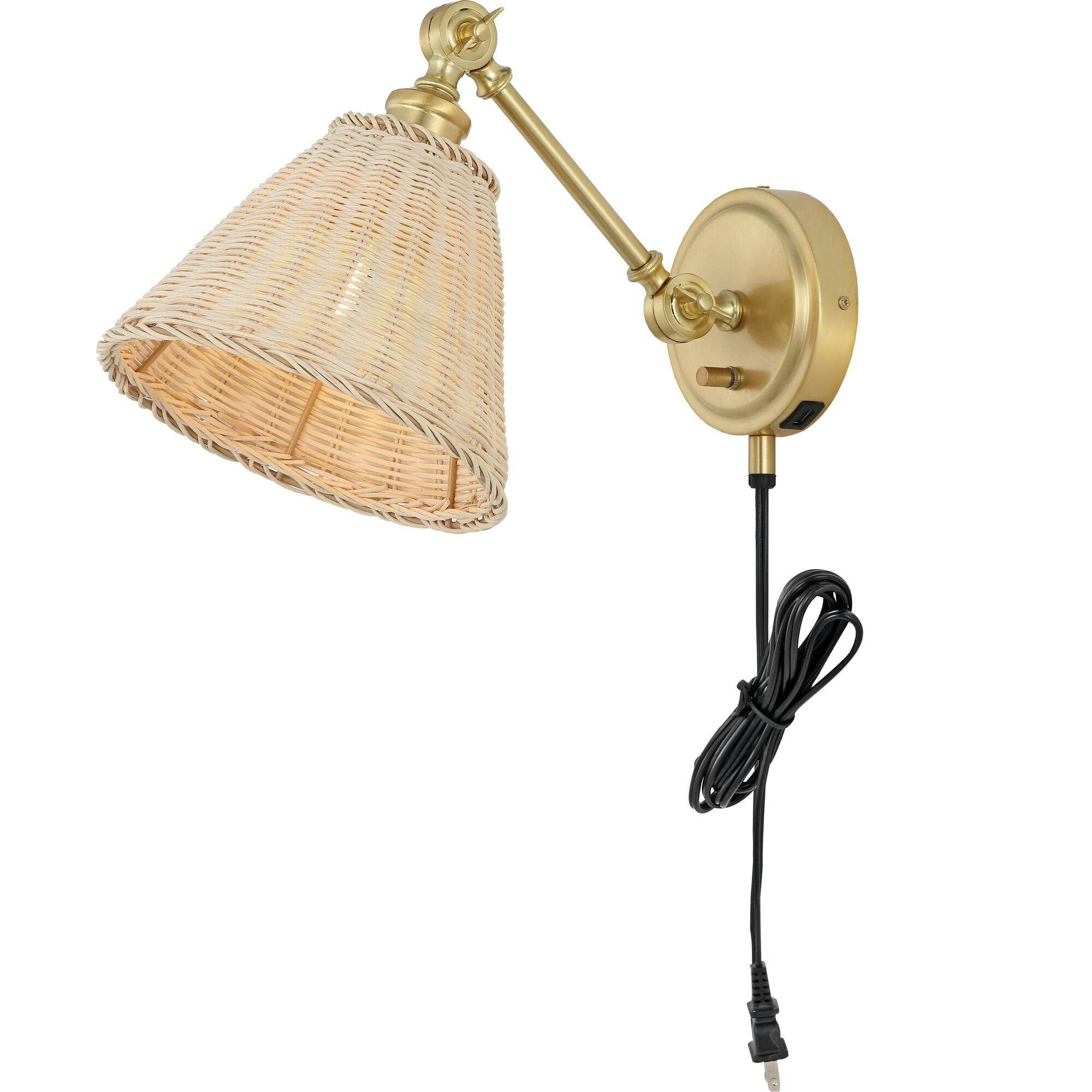 Oswynn Wall Sconces with USB Port