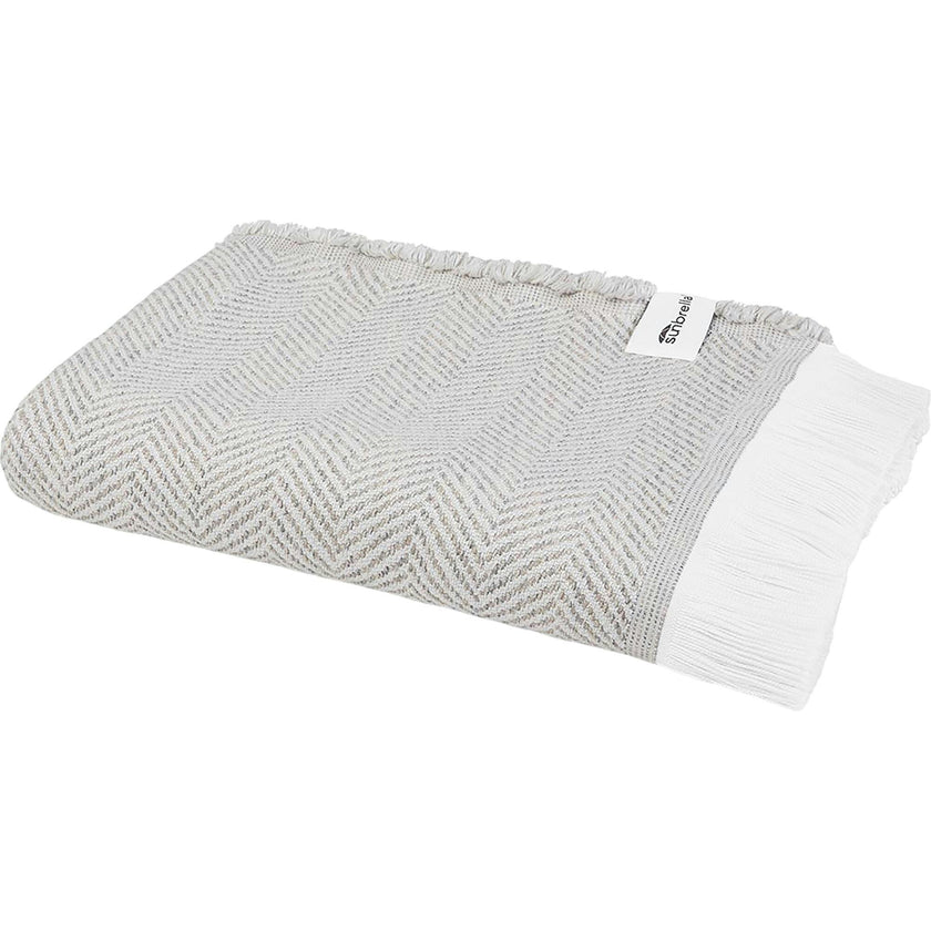 Herringbone Stain Resistant Indoor Outdoor Throw