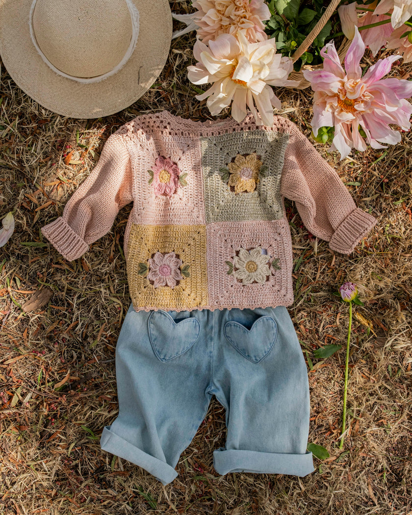 Patchwork Sweater in Meadow Bloom