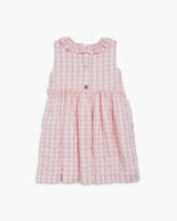 Brittany Dress Pink Vichy Plumetis