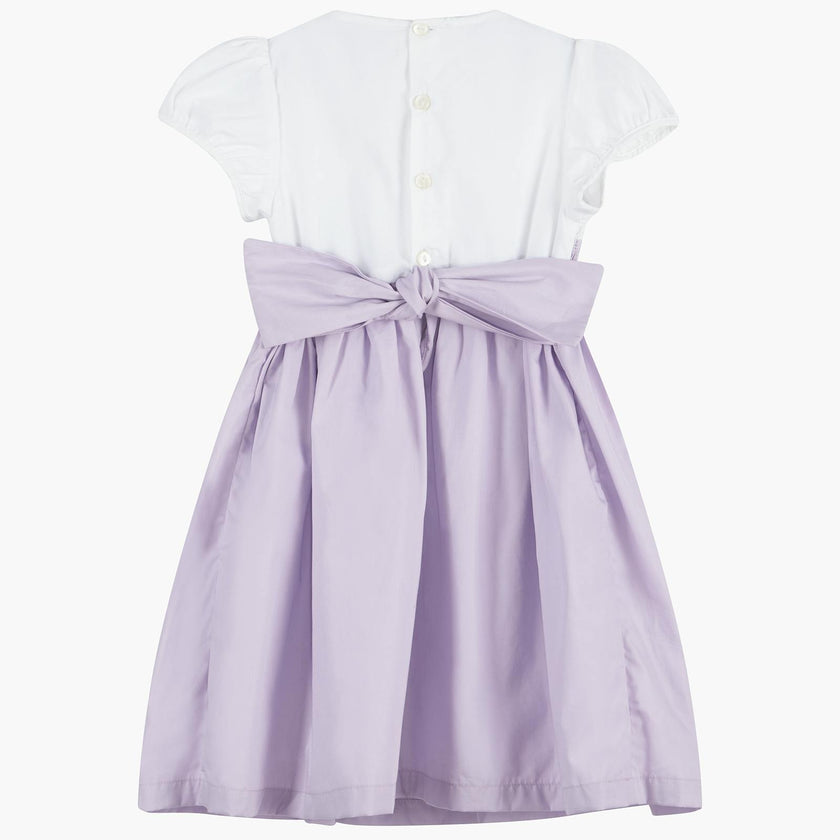 Rose Hand Smocked Dress in Lilac