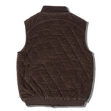 Organic Sleeveless Quilted Corduroy Jacket