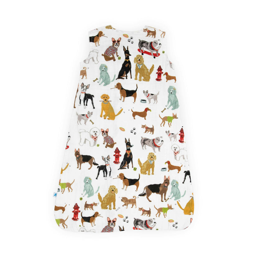 Cotton Muslin Sleep Bag - Woof