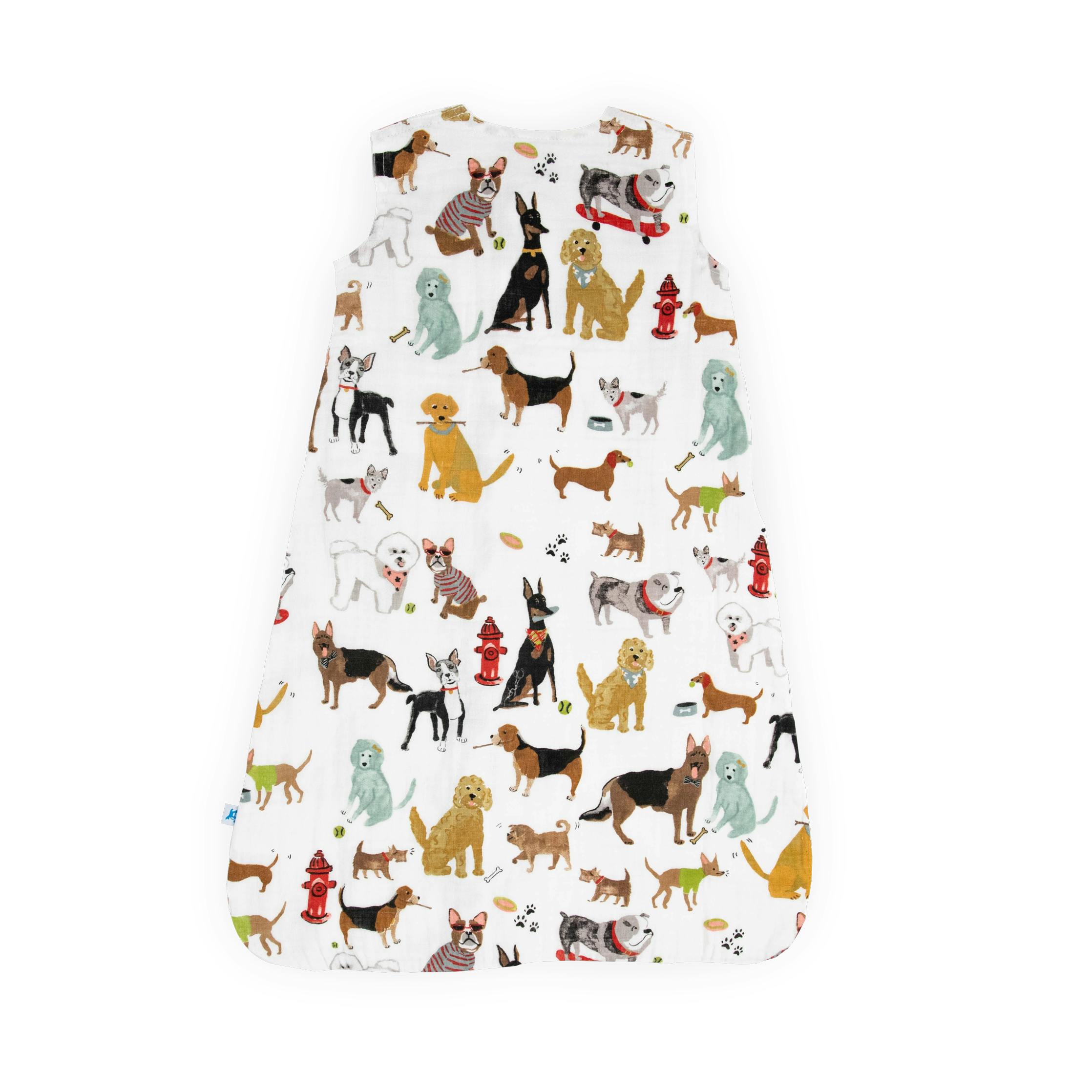Cotton Muslin Sleep Bag - Woof