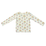 Girls Lettuce Hem Tee in Meadow Bloom