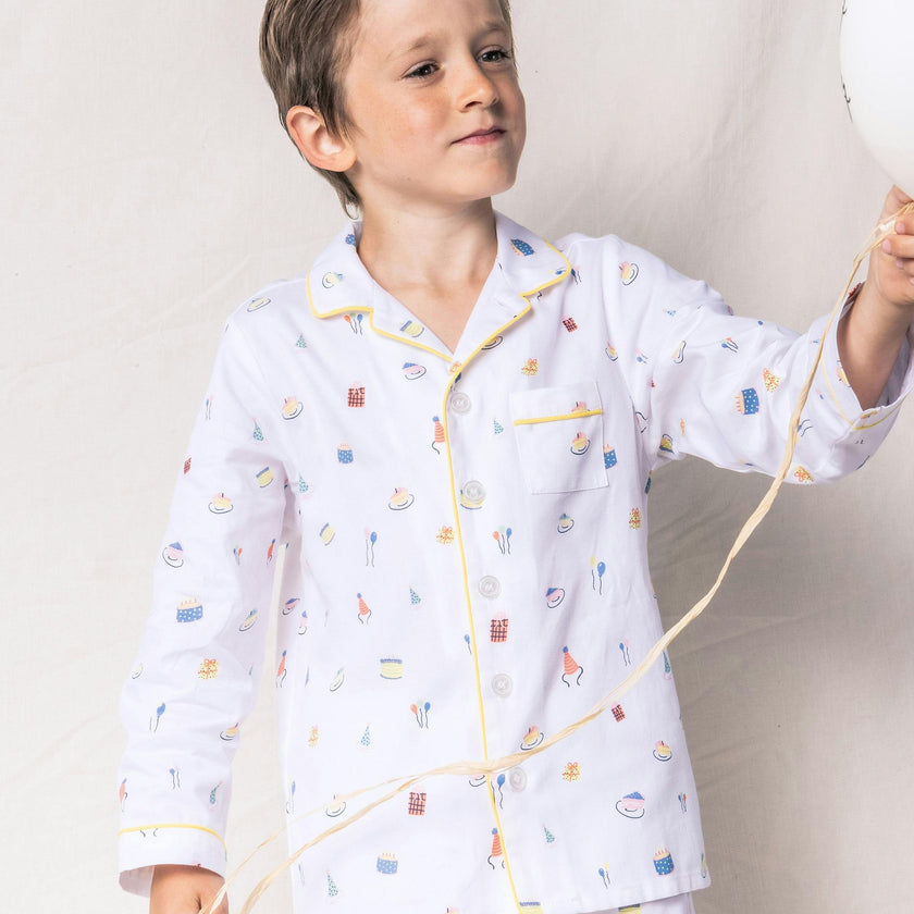 Kid's Twill Pajama Set in Birthday Wishes