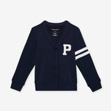 Varsity Navy French Terry Varsity Cardigan
