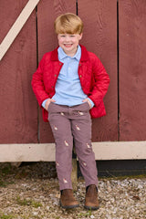 Classic Quilted Jacket - Red