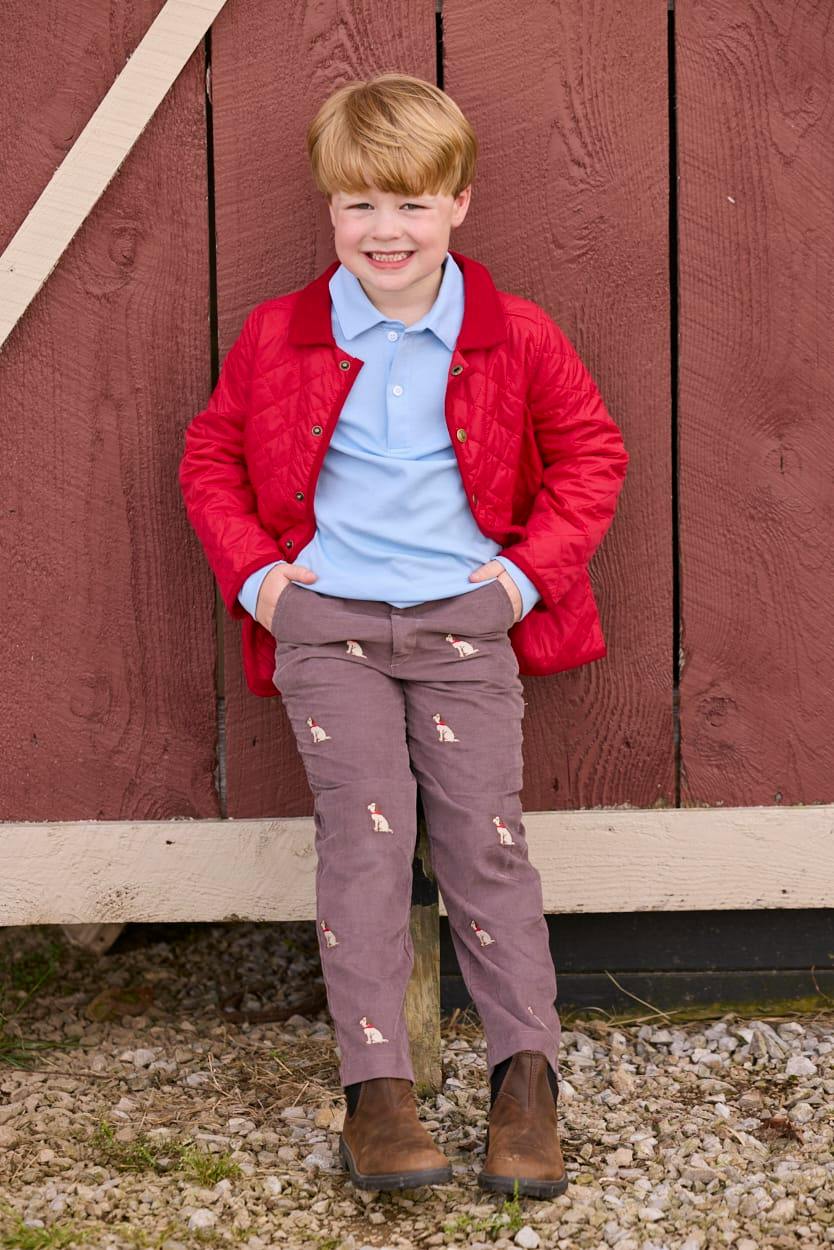 Classic Quilted Jacket - Red