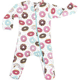 Zipped Long Sleeve Footed Onesie