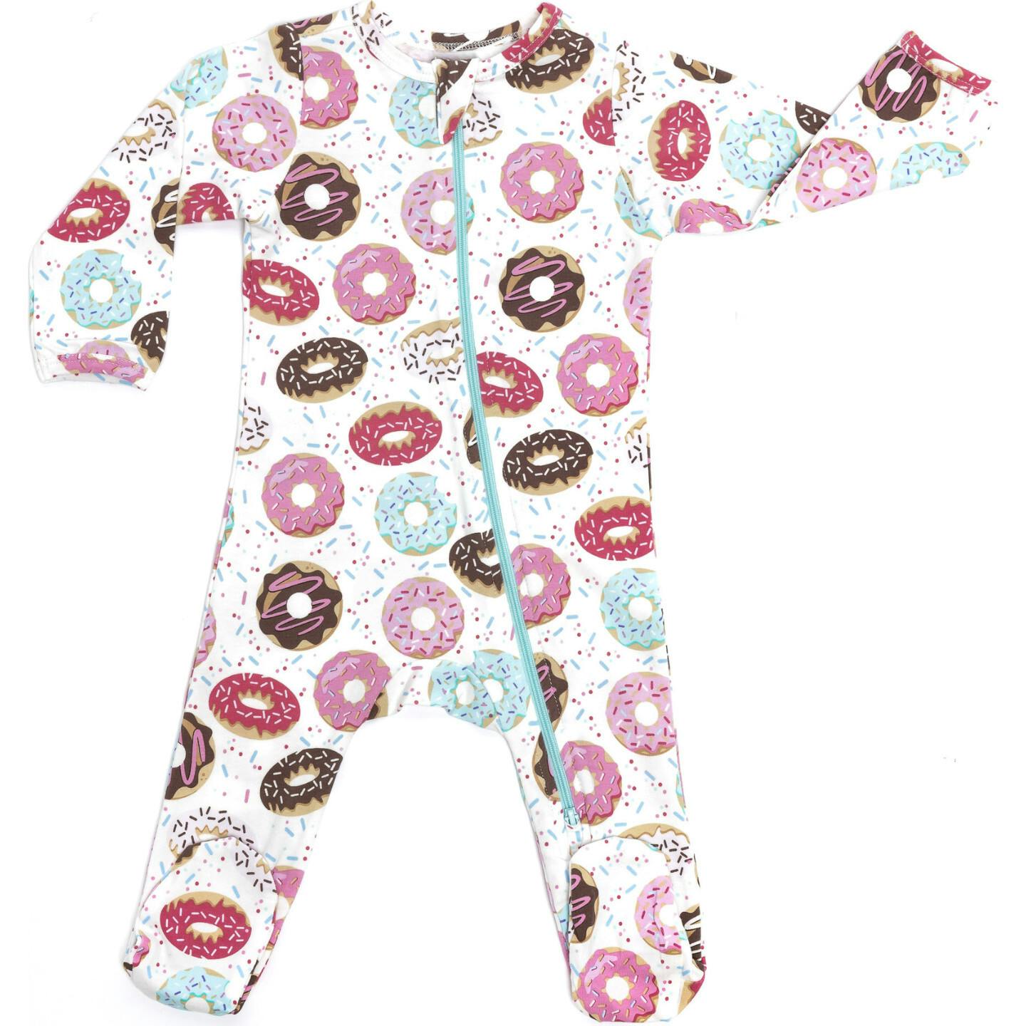 Zipped Long Sleeve Footed Onesie