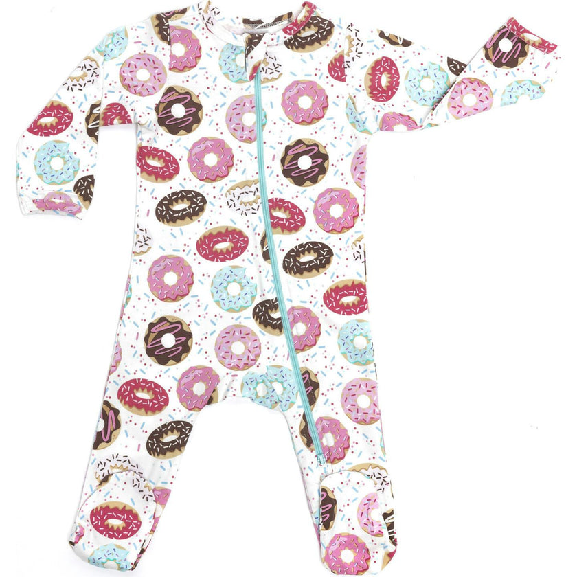 Zipped Long Sleeve Footed Onesie