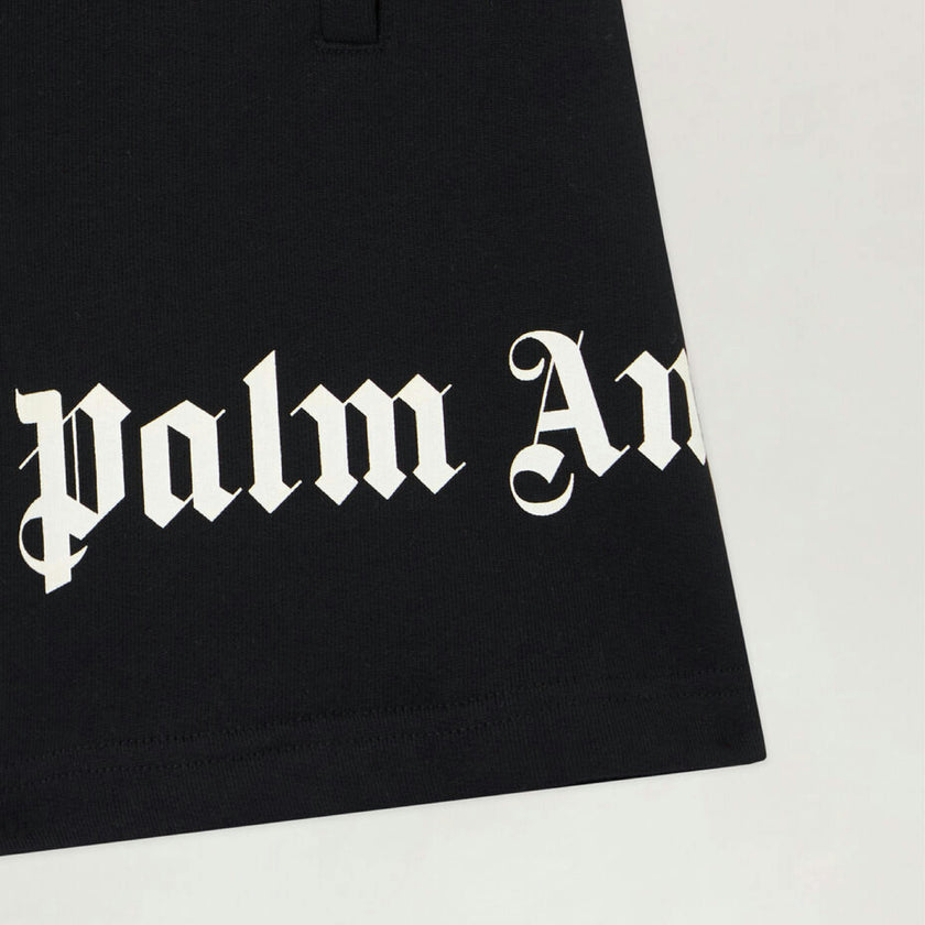Black Overlogo Sweatshorts