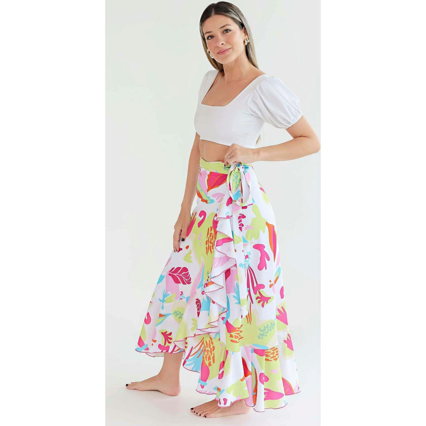 Women's Wrap Skirt - Viva Print