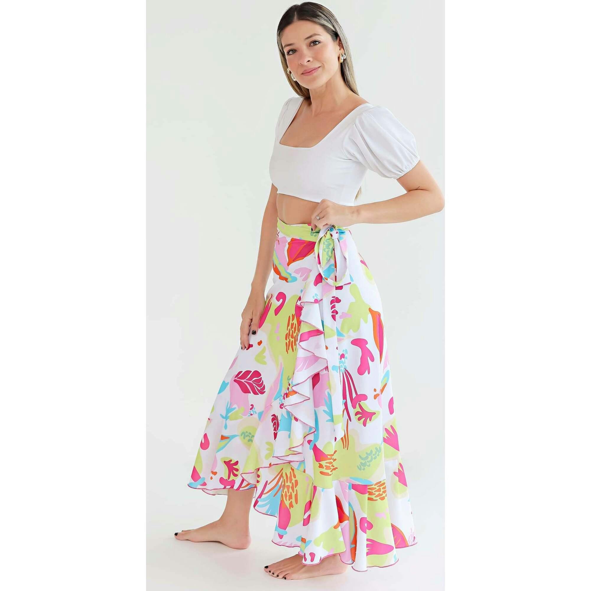 Women's Wrap Skirt - Viva Print