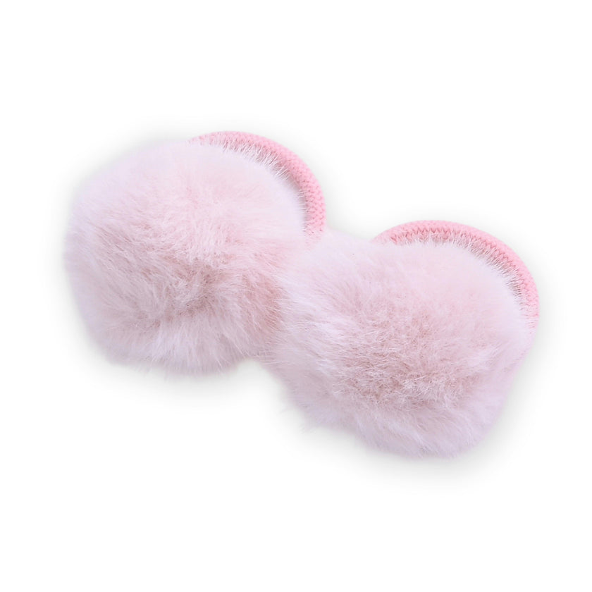 Fluffy Pom-Pom Hair Tie Set