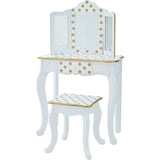 Teamson Kids Wooden Polka Dot 2-pc. Play Vanity