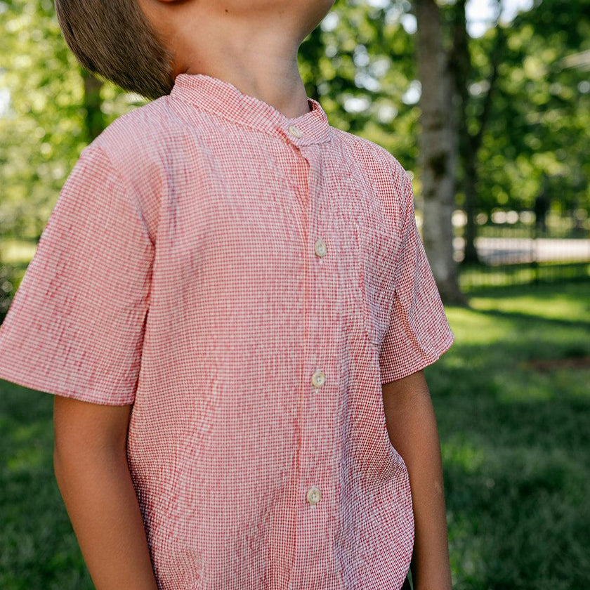 Baker Top - Red Gingham