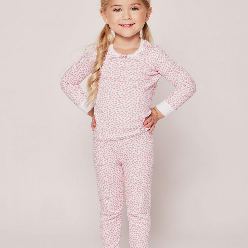 Kid's Pima Snug Fit Pajama Set in Sweethearts
