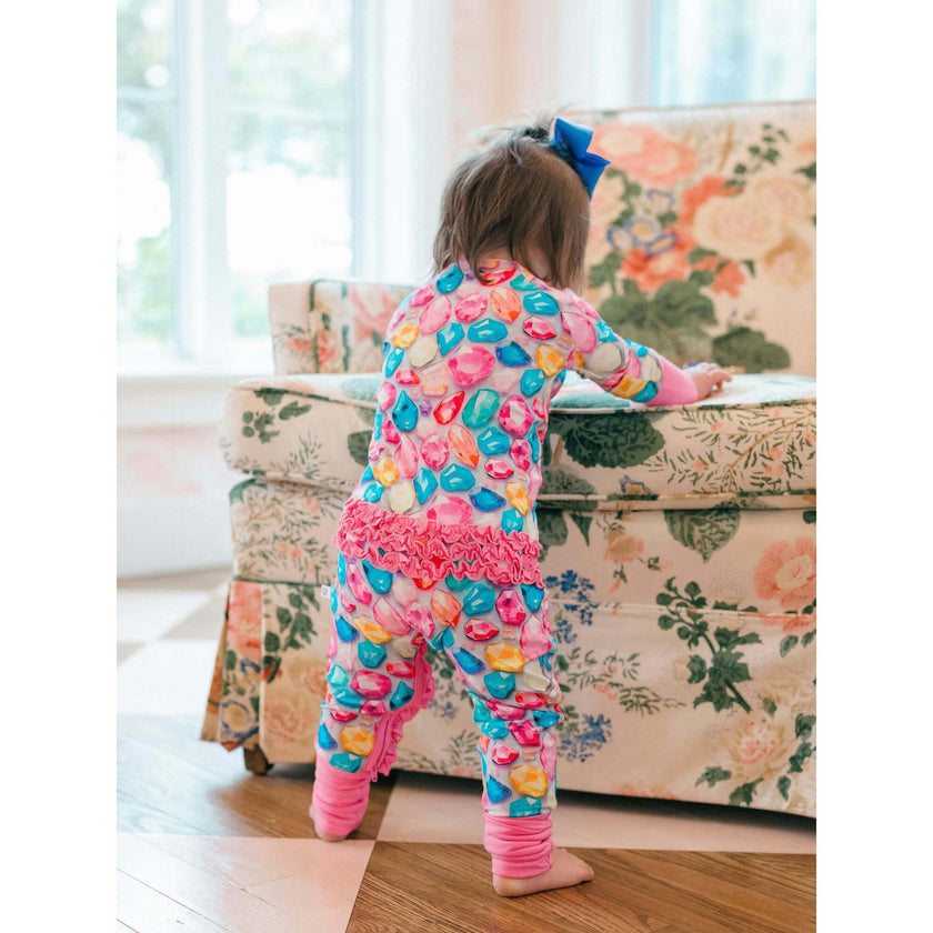 Bejeweled Bamboo Ruffle Romper