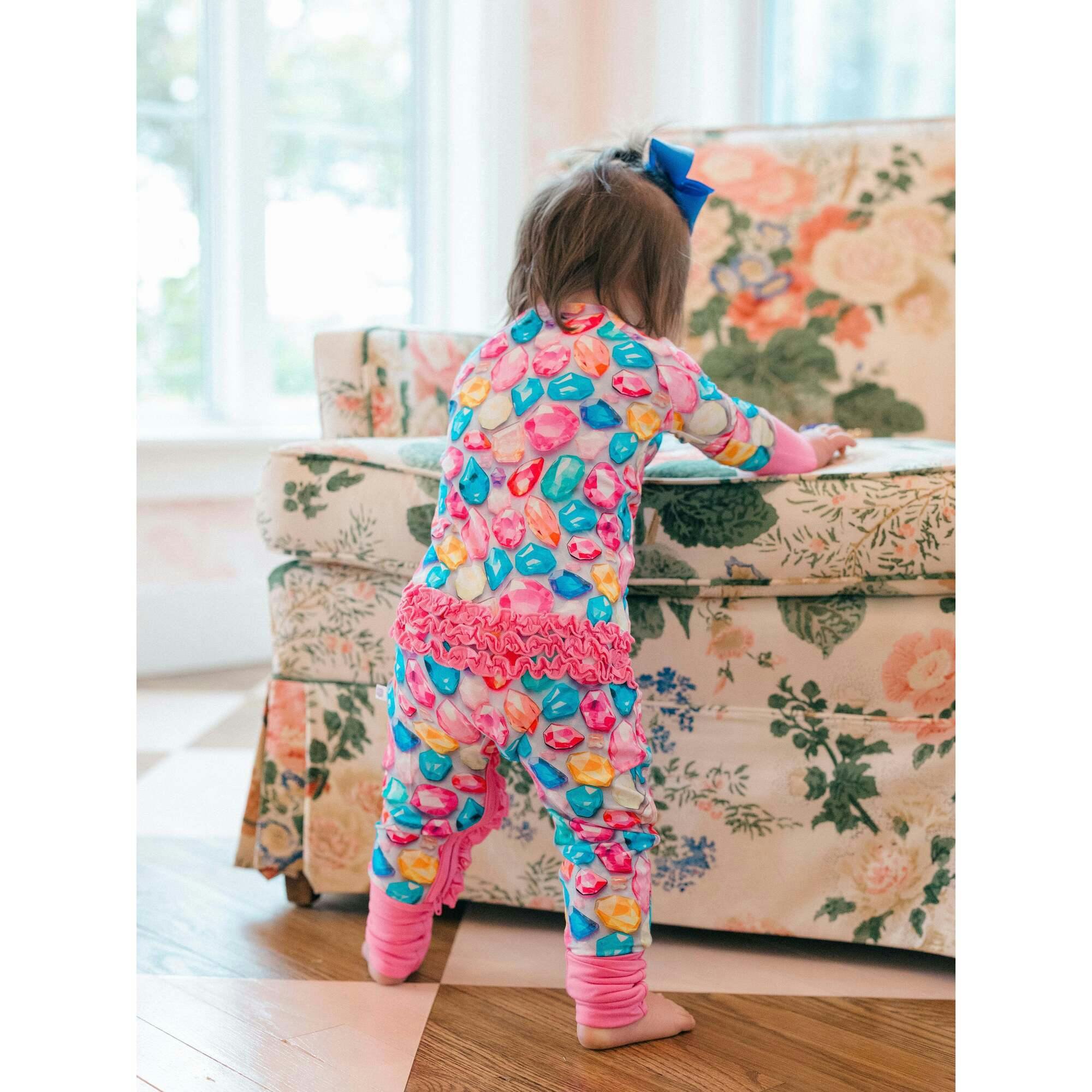 Bejeweled Bamboo Ruffle Romper