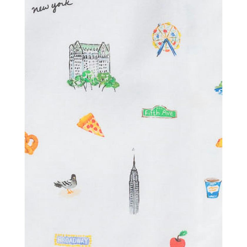 Kid's Twill Pajama Short Set in New York! New York!