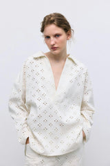 Camelia Woman Blouse Pure Cloud Denim