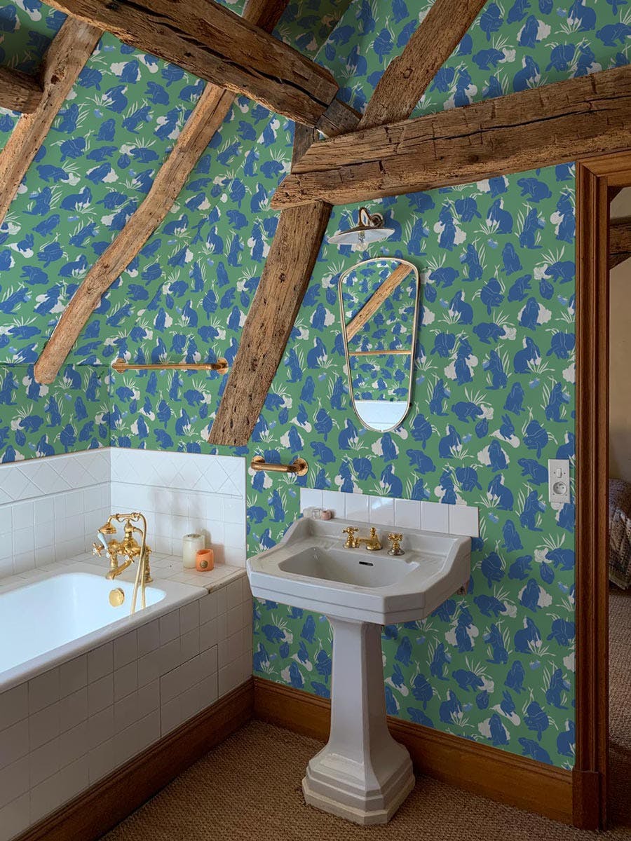 Papier peint HARU coloris Menthe