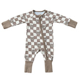 Boy's Long Sleeve Zip Romper