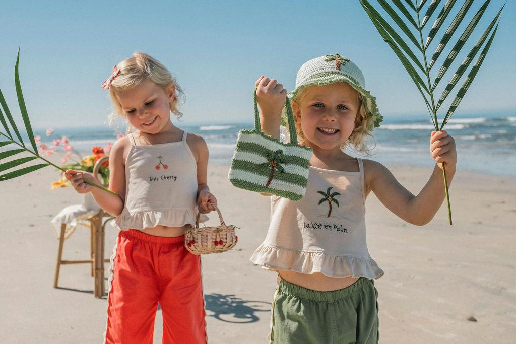 Wide-Leg Pant Set in La Vie en Palm