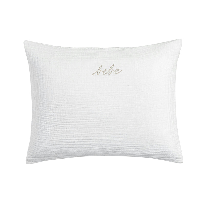 Pink Gauze Linen Bebe Boudoir Sham