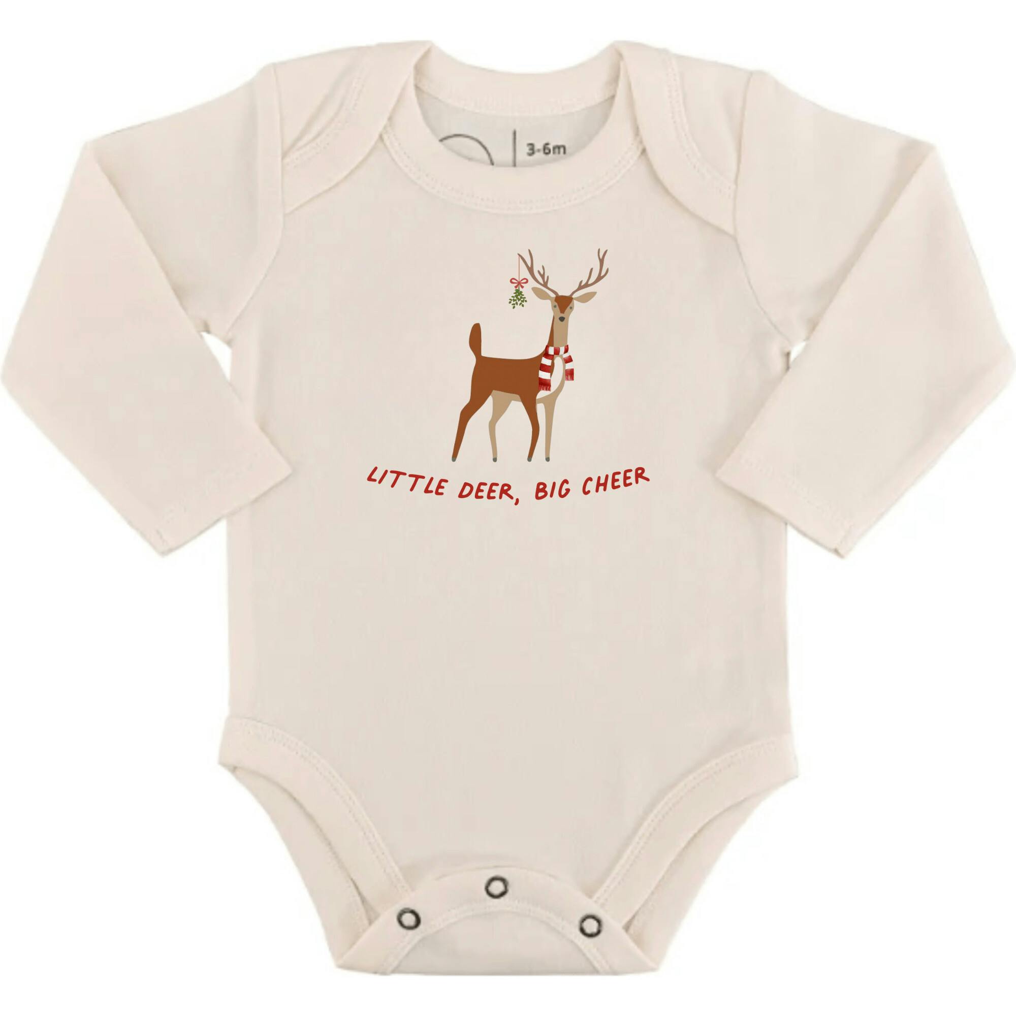 long sleeve graphic bodysuit | little deer big cheer