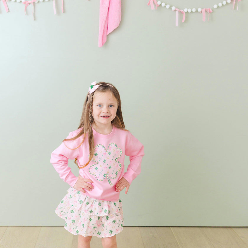 Ditsy Shamrock St. Patrick's Day Skort