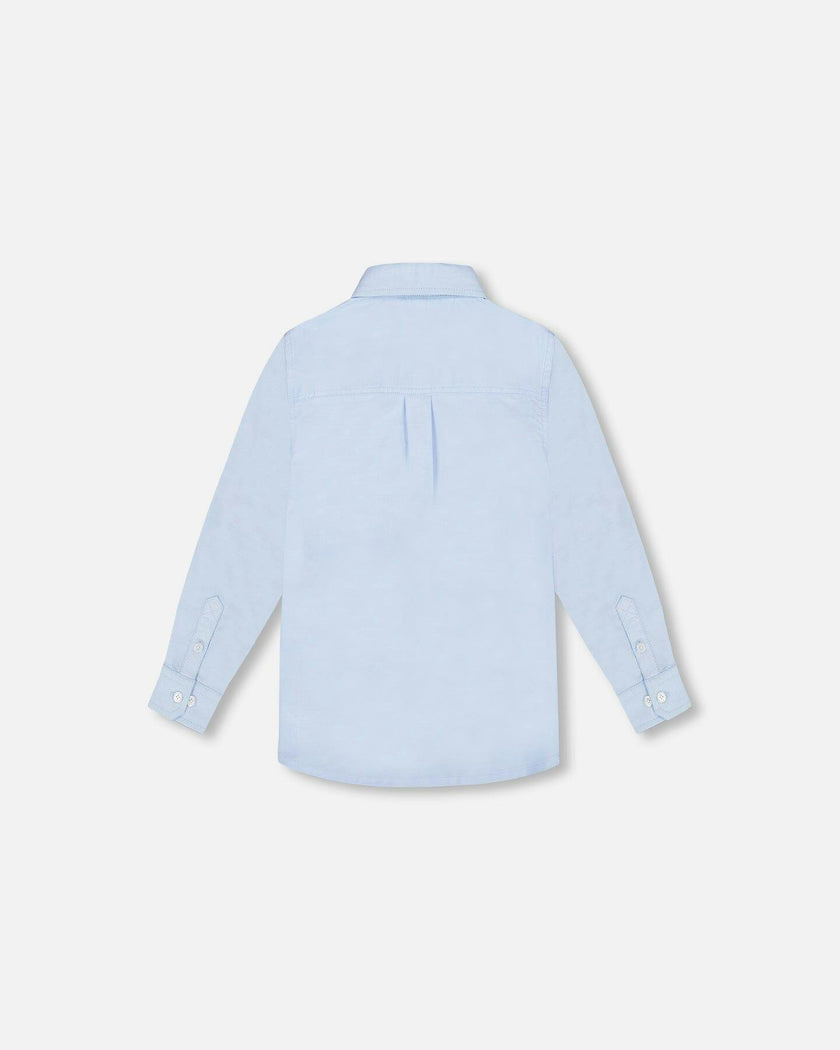 Long Sleeve Button Down Shirt Pale Blue