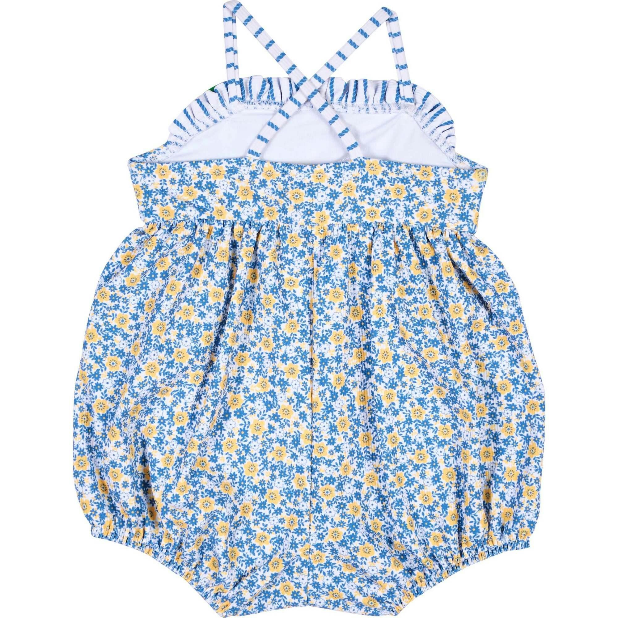 Floral Bubble Swimsuit W/Flower