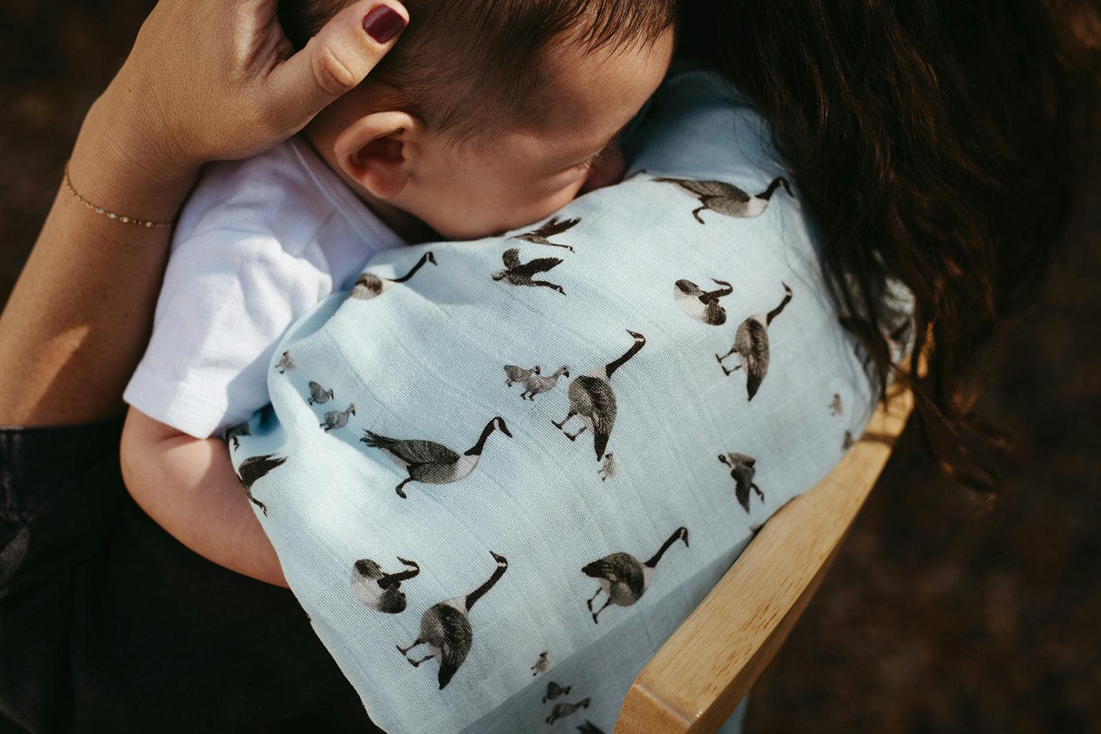 Goose Bamboo Burp Cloth