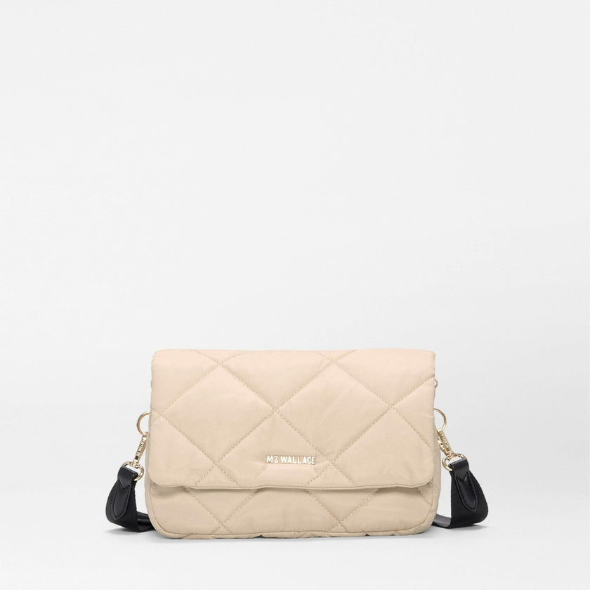 Buff/Black Madison Flap Crossbody