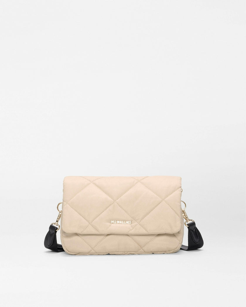 Sand/Black Madison Flap Crossbody